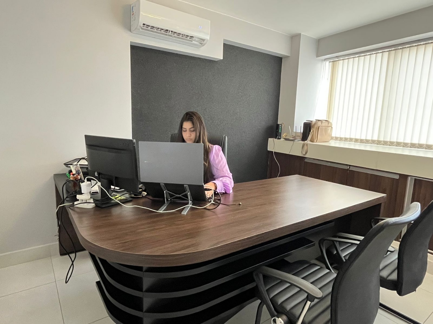 Atendimento no escritório