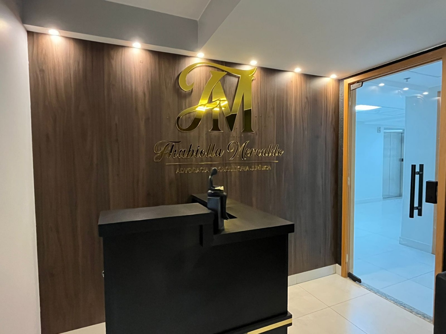 Recepção com identidade visual